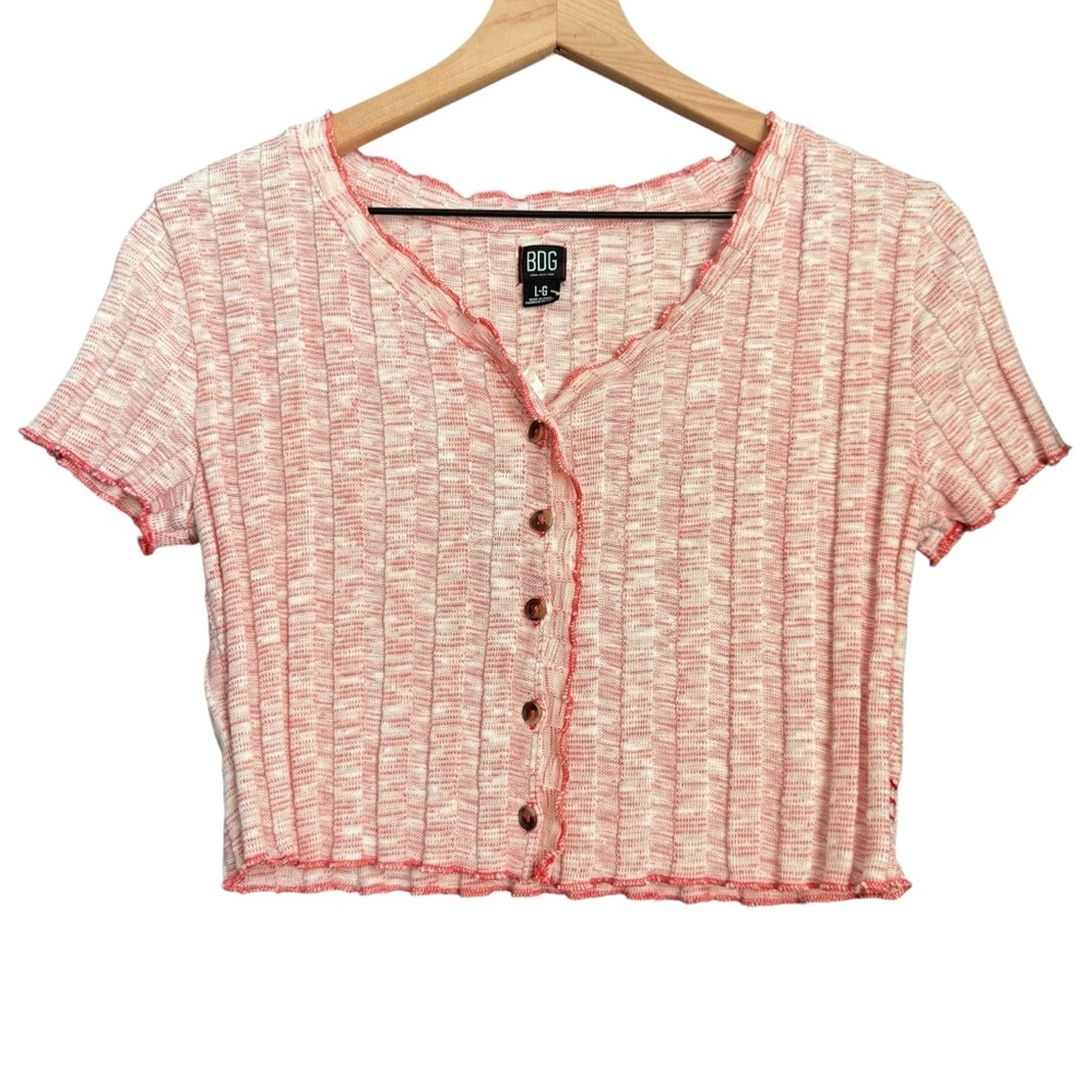 NWT BDG | Urban Outfitters | Ribbed Crop Button Down Shirt